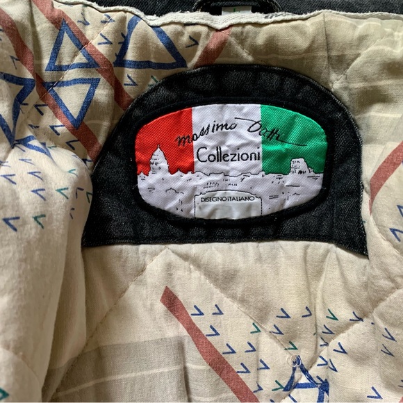 MASSIMO DUTTI Heavy Lined Long Denim Coat - Picture 12 of 14